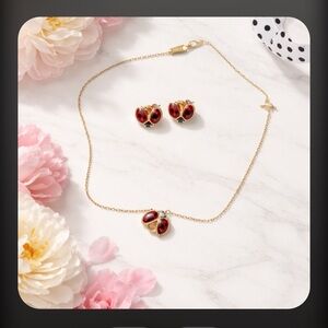 Lady bug 🐞 set14 k gold plated
